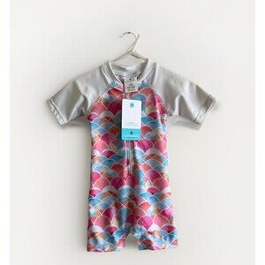 Kids  One Piece Swim Suit size Baby 0-6 Months Rainbow Beach